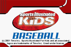 Sports Illustrated for Kids - Baseball Title Screen